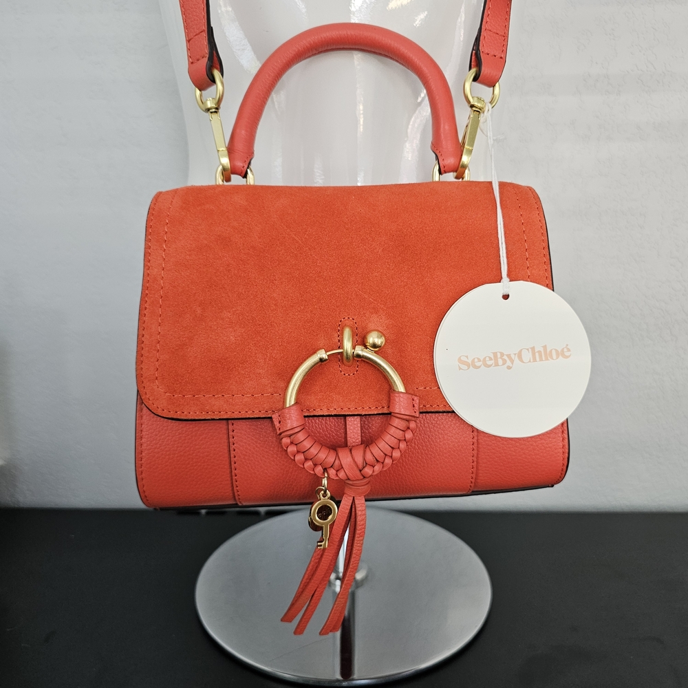 See By Chloe Coral Summer Satchel with Gold Hardware - Picture 6 of 17